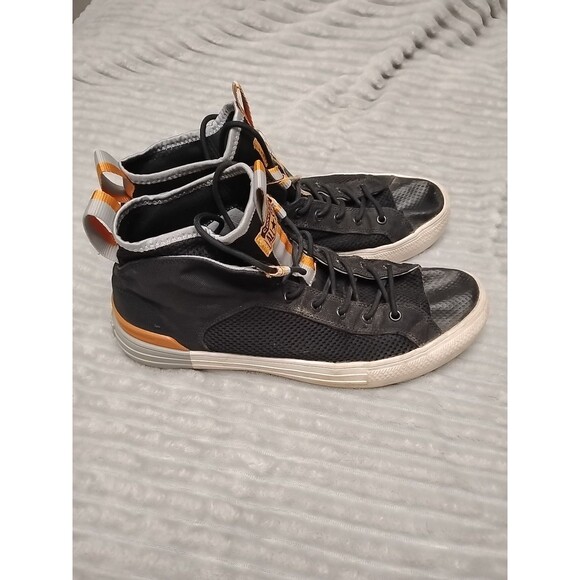 Converse Men's CTAS Ultra Mid Black Grey Tangelo Hi-Top Trainers Size 10 Mens - Picture 3 of 11